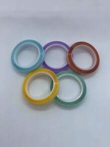 5rolls Mixed Color Tape - Multicolor - View 1