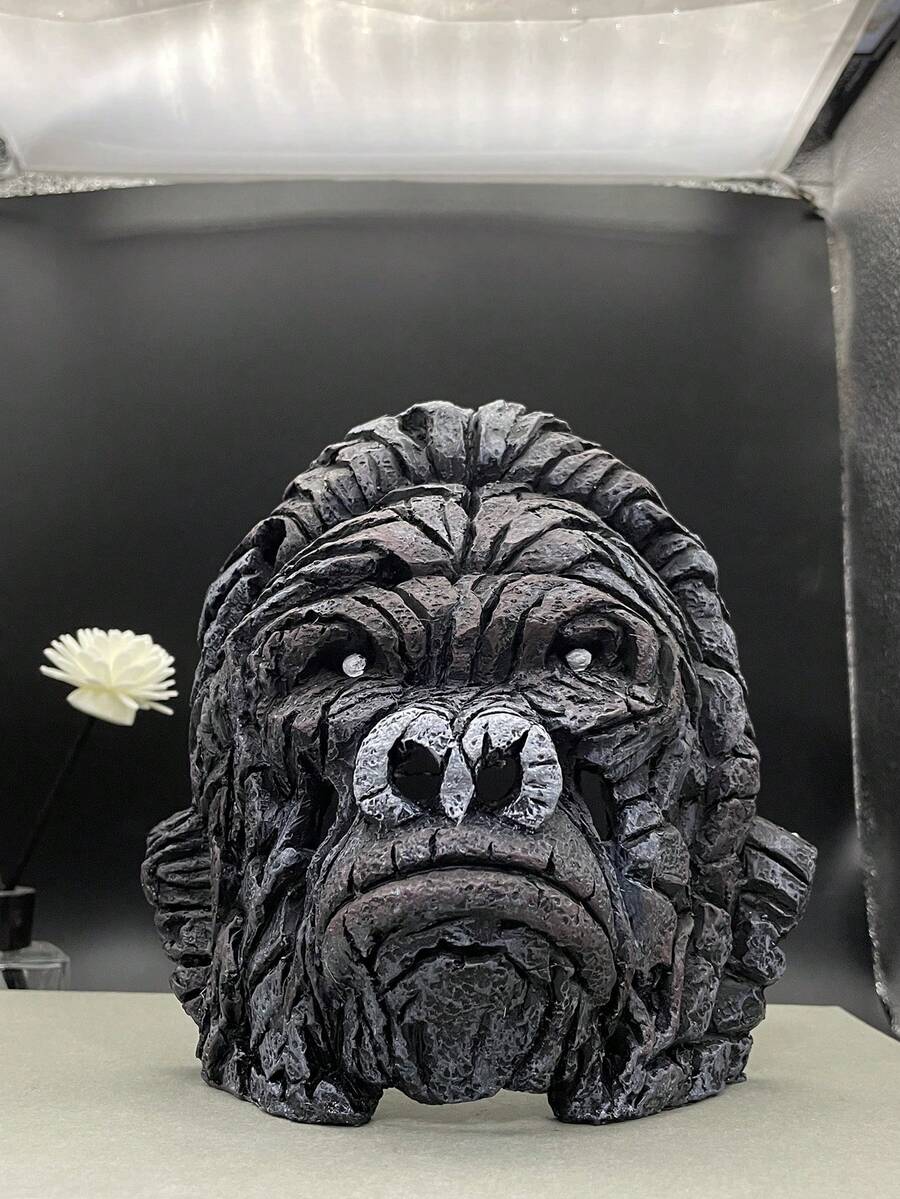 1入組合成樹脂裝飾工藝品現代猩猩設計家居裝飾品 - 彩色 - 查看 1