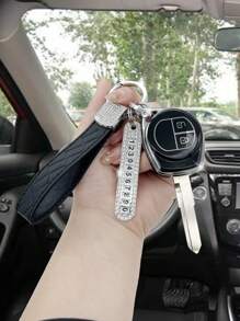 1set Car Key Case & Keychain & Screwdriver Compatible With Suzuki - Black - View 1