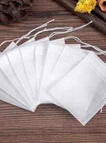 1 Pacote (100 Peças) de Sachês de Chá Descartáveis Não Tecidos, Adequados para Caldo de Sopa, Pacotes de Temperos Marinados, Filtração de Decocção de Medicina Tradicional Chinesa e Preparo de Chá