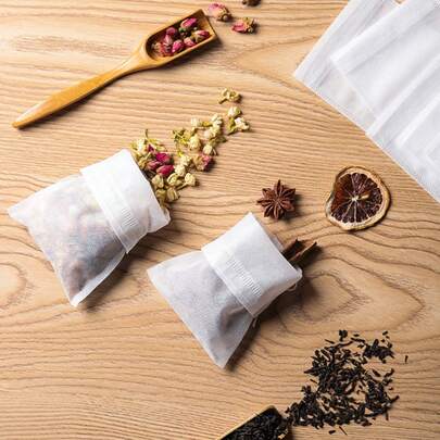 1包（100个）一次性无纺布茶包，适用于煲汤腌制香料包中药汤剂过滤泡茶