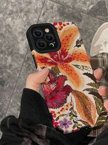 1 Ốp lưng điện thoại bằng da PU họa tiết hoa nhiệt đới tương thích với Apple - Nhiều màu - Xem 2