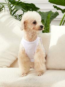 Notnotstudio 1PC Flower & Slogan Graphic Tank Cho Chó Và Mèo Cho Mùa Hè - Nhiều màu - Xem 6
