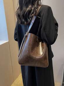 Bolso cuadrado minimalista con bolsillo interior, bolso de cubo vintage de gran capacidad, estilo boho, bolso de tela para mujeres, mejor regalo para maestros, mujeres, novias y familias, bolso de moda