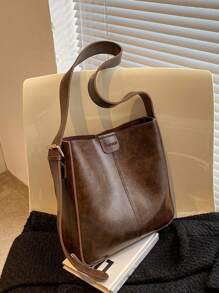 Bolso cuadrado minimalista con bolsillo interior, bolso de cubo vintage de gran capacidad, estilo boho, bolso de tela para mujeres, mejor regalo para maestros, mujeres, novias y familias, bolso de moda