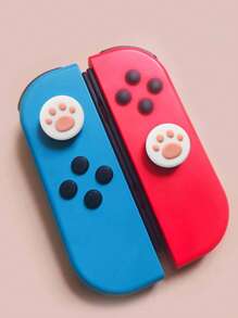 2pcs Cartoon Graphic Button Cover Compatible With Nintendo Switch