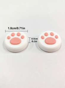 2pcs Cartoon Graphic Button Cover Compatible With Nintendo Switch