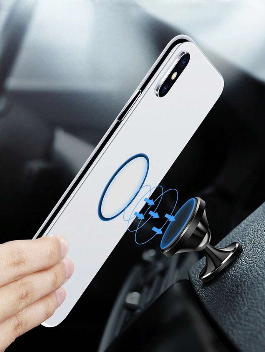 磁性手機車載支架 - 黑色 - 查看 1