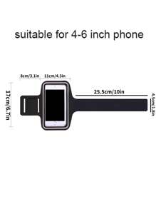 Sports Phone Arm Bag - Black - View 6