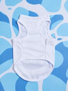 Emily J 1 pieza Tank de mascota con estampado de garra para perro y gato para verano - Multicolor - Ver 5