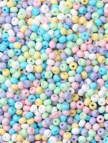 1盒隨機色釘珠DIY首飾配件 - 彩色 - 查看 2