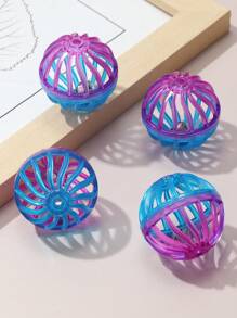 件/套彩色鏤空鈴鐺裝飾球玩具，僅限貓咪用 - 彩色 - 查看 3