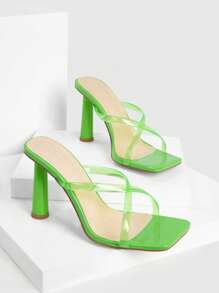 CUCCOO SZL 高跟穆勒涼鞋 - 綠色 - 查看 5