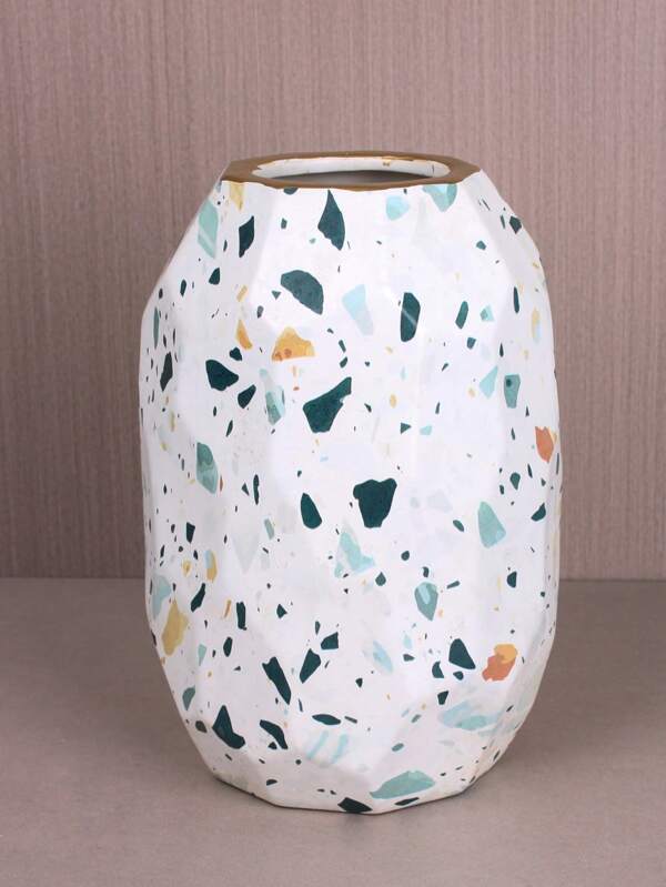 1pc Graphic Print Flower Vase SHEIN USA