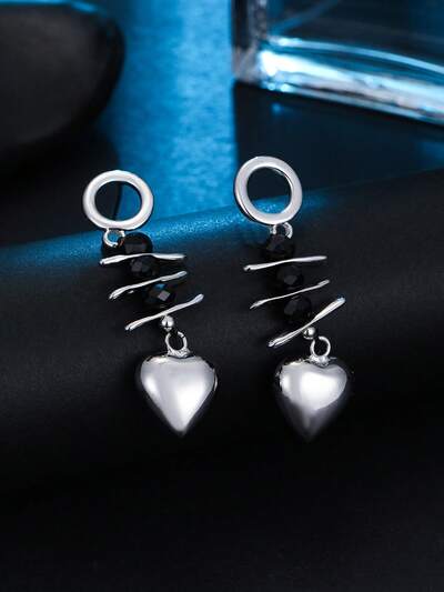 Heart Drop Earrings