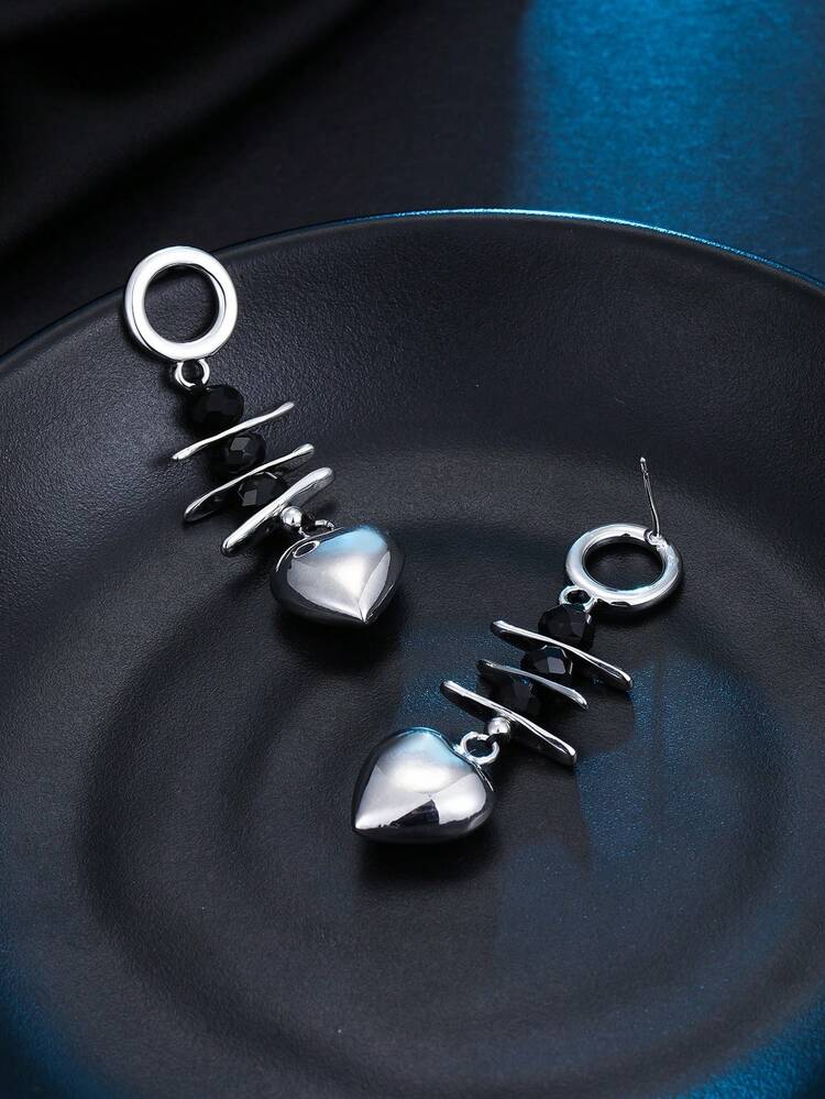 Heart Drop Earrings
