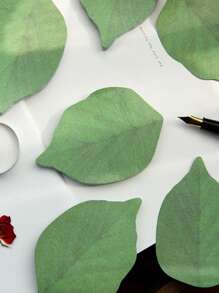 1 Hình Chiếc Lá Giấy Dán Chú, Sáng Tạo Đa Năng Dễ Dàng Bài Viết Được Giấy Dán Cho Học Sinh, Văn Phòng - màu xanh lá - Xem 4