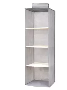 1入組素色米色多層衣物收納盒可折疊家用內衣收納袋 - 米色 - 查看 6