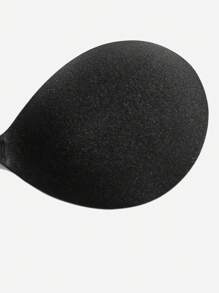 Sutien adeziv lipicios cu push-up invizibil pentru femei, negru, simplu, tricotat, fără spate, casual, confortabil, pentru rochii de petrecere, cu ridicare a rochiilor