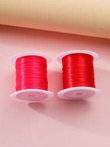2pcs/set Solid Polyester DIY Thread For Women For DIY Jewelry Making - Multicolor - View 2