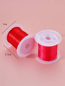 2pcs/set Solid Polyester DIY Thread For Women For DIY Jewelry Making - Multicolor - View 3
