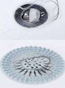 1入組TPR橡膠地漏極簡圓形防堵塞家用下水管道防臭蓋