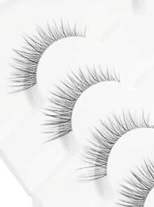 MAGEFY 7 Cặp Lông Mi Giả Đầy Đủ Tự Nhiên Với Thân Trong Suốt, Mỏng Mềm Mại Để Sử Dụng Hàng Ngày Lông Mi Manga, Đồ Du Lịch Cần Thiết - màu đen - Xem 6
