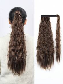 liangyuan Tóc Dài Xoăn Đuôi Ngựa Tổng Hợp - màu nâu - Xem 1