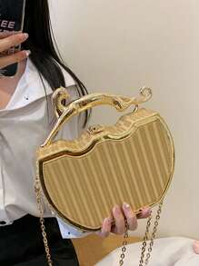 Mini Box Bag Chain Strap - Gold - View 3