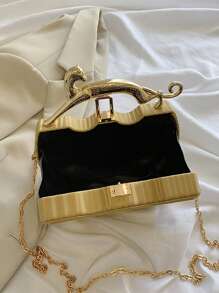 Mini Box Bag Chain Strap - Gold - View 4