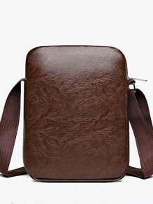 Mini Square Bag Label Decor PU Zip Front Crossbody Bag Sling Bag Shoulder Bag Side Bag Square Bag Waterproof Travel Essentials For Business Holiday Commute Work Office Outdoor Summer Men Gifts College Bag Fathers Day Gifts Medieval Dad Vintage Bag Freshman For Books Back To School Multi-Functional Dorm University Sling Bag For Man Man Bag Cross Body Bag Side Bag Students School Supplies Fall Messenger Bag Bag For Man Cylinder Bag Old Money Halloween Christmas Vintage Summer Bag Springbreak Vacation Bags Gift Bag Brown Bag Bag Pack Vintage Bags