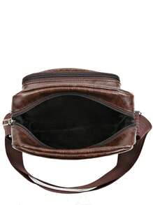 Mini Square Bag Label Decor PU Zip Front Crossbody Bag Sling Bag Shoulder Bag Side Bag Square Bag Waterproof Travel Essentials For Business Holiday Commute Work Office Outdoor Summer Men Gifts College Bag Fathers Day Gifts Medieval Dad Vintage Bag Freshman For Books Back To School Multi-Functional Dorm University Sling Bag For Man Man Bag Cross Body Bag Side Bag Students School Supplies Fall Messenger Bag Bag For Man Cylinder Bag Old Money Halloween Christmas Vintage Summer Bag Springbreak Vacation Bags Gift Bag Brown Bag Bag Pack Vintage Bags