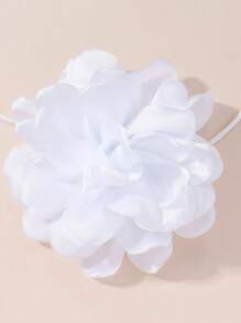 Vòng cổ trang trí hoa thời trang cho trang sức dự tiệc - trắng - Xem 5