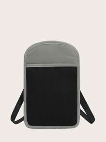 射頻識別阻塞拉鍊護照夾卡包 - 灰色 - 查看 2