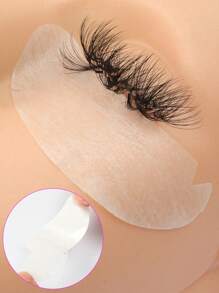 10對嫁接睫毛用眼墊預剪眼墊柔軟舒適 - 粉色 - 查看 2