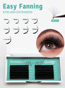 Hộp mi giả A Box 8mm Blooming Flare Mi giả tự động 0.05/0.07 - màu đen - Xem 1