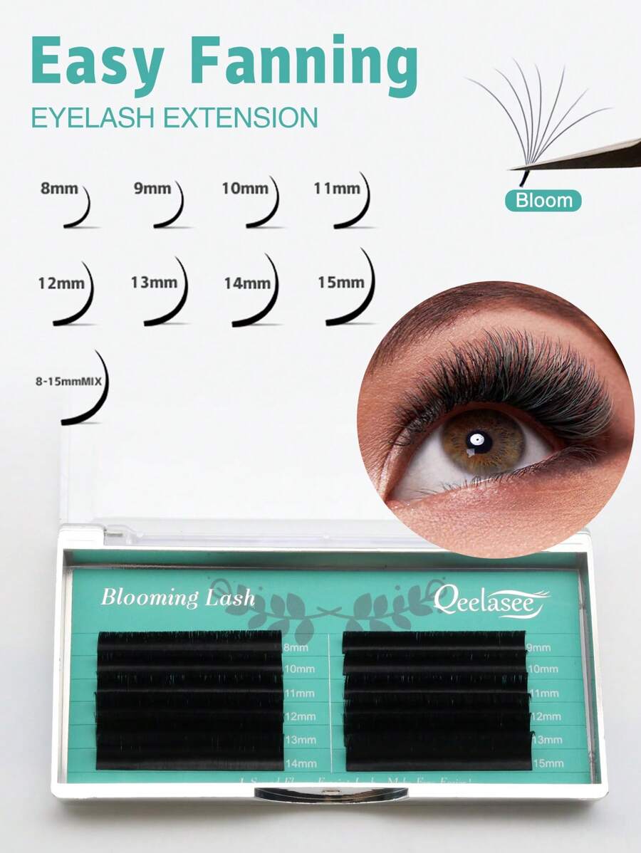 Hộp mi giả A Box 8mm Blooming Flare Mi giả tự động 0.05/0.07 - màu đen - Xem 1