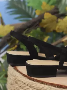 atractivo Zapatos planos destalonados para de serraje falso con diamante de imitación & con diseño de lazo Zapatillas planas