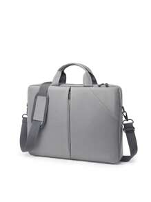 简约笔记本电脑包 双手柄 灰色 工作设计 商务电脑包 笔记本电脑包 学校笔记本电脑包 学生教室笔记本电脑包 教室包 教师收纳包 教室收纳包 - 灰色 - 查看 1