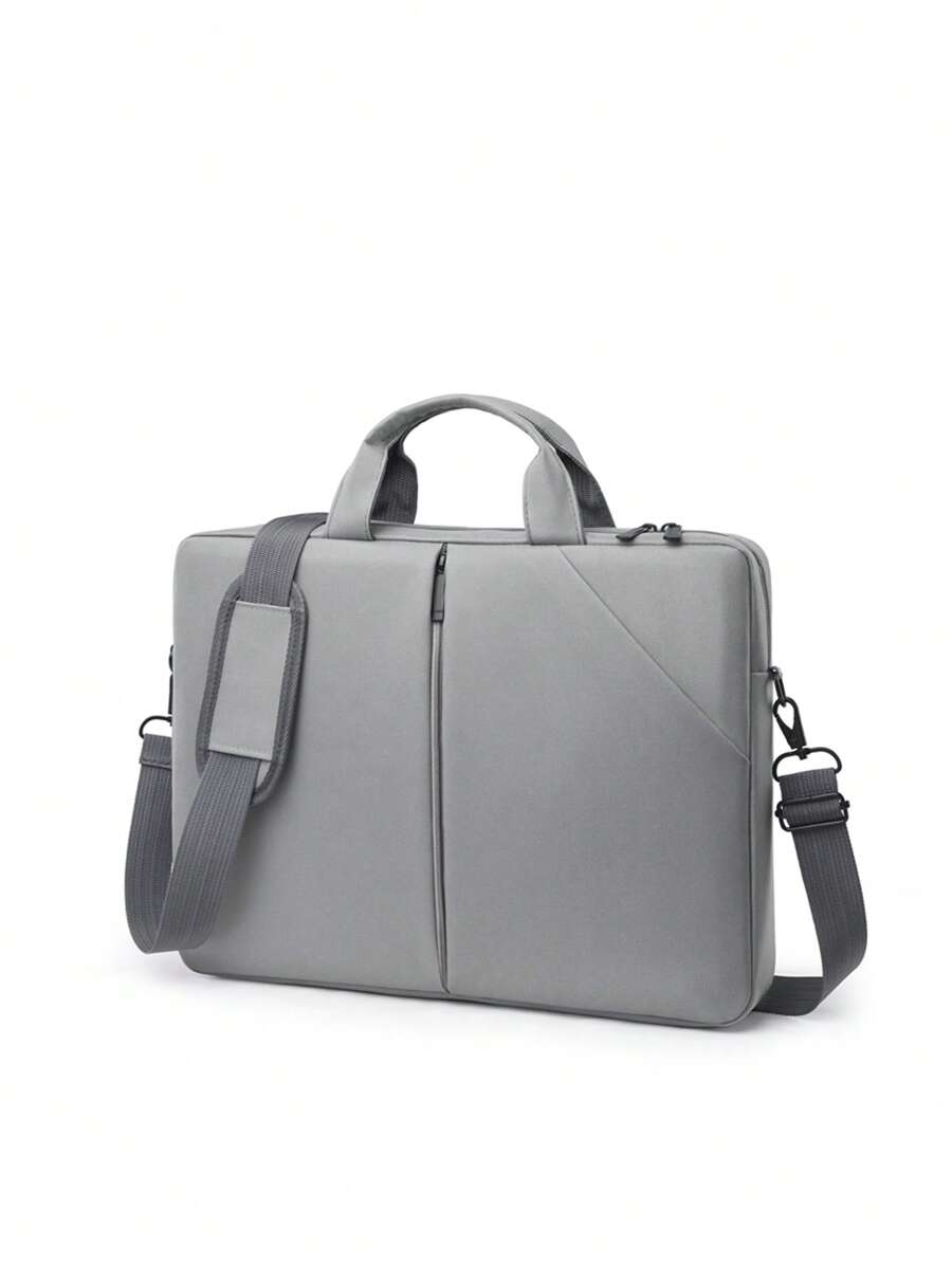 简约笔记本电脑包 双手柄 灰色 工作设计 商务电脑包 笔记本电脑包 学校笔记本电脑包 学生教室笔记本电脑包 教室包 教师收纳包 教室收纳包 - 灰色 - 查看 1