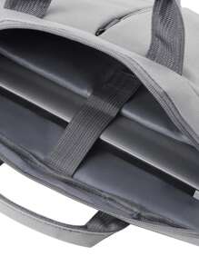 简约笔记本电脑包 双手柄 灰色 工作设计 商务电脑包 笔记本电脑包 学校笔记本电脑包 学生教室笔记本电脑包 教室包 教师收纳包 教室收纳包 - 灰色 - 查看 5