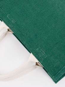 Small Shoulder Tote Bag Green Double Handle For Daily - Green - View 4