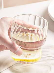 1 pieza Taza de agua transparente moderno de vidrio para casa - transparente - Ver 3