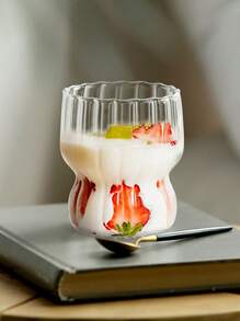1 pieza Taza de agua transparente moderno de vidrio para casa - transparente - Ver 4