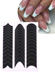 FULL BEAUTY 6 hojas de pegatinas de arte de uñas con estampado geométrico, suministros para uñas, herramientas para uñas, herramientas de arte de uñas, de vuelta a la escuela, uñas, herramientas para uñas para uñas postizas