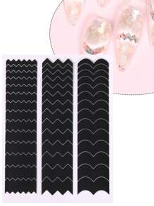 FULL BEAUTY 6 hojas de pegatinas de arte de uñas con estampado geométrico, suministros para uñas, herramientas para uñas, herramientas de arte de uñas, de vuelta a la escuela, uñas, herramientas para uñas para uñas postizas