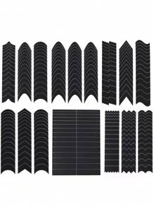 FULL BEAUTY 6 hojas de pegatinas de arte de uñas con estampado geométrico, suministros para uñas, herramientas para uñas, herramientas de arte de uñas, de vuelta a la escuela, uñas, herramientas para uñas para uñas postizas