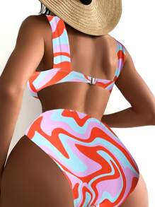 Bộ Bikini Nữ Hội Chữ thập Tất cả trên in - Nhiều màu - Xem 2