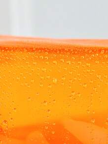 Túi đựng mỹ phẩm bằng nhựa PVC chống thấm nước trong suốt màu cam lớn, Hộp đựng cọ trang điểm, Hộp đựng đồ vệ sinh cá nhân du lịch, Túi đựng bút chì cho túi đựng đồ trang điểm ở trường Hộp đựng đồ trang điểm Hộp đựng đồ trang điểm - trái cam - Xem 5