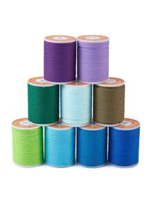 9 cuộn/bộ Nhiều Màu Sáp Dây Thời Trang Chắc Chắn Bện Sợi Chỉ Nữ Vòng Tay Vòng Cổ Tự Làm Trang Sức Làm, khoảng 11 m/cuộn - Nhiều màu - Xem 1
